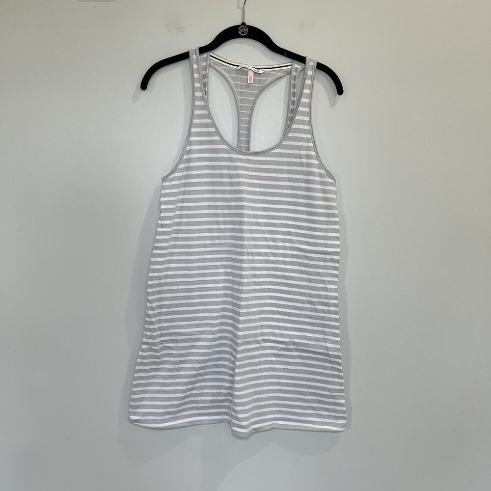 Victoria’s Secret Racerback Stripped Jersey Slip Dress Size Small